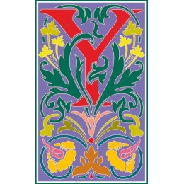Floral Initial 'Y'