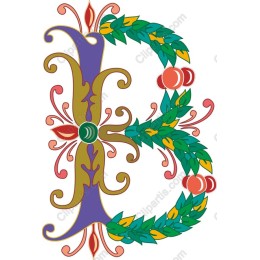 Floral Letter 'B'