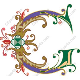 Elegant Ornamental Letter C