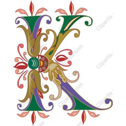 Ornate Letter K
