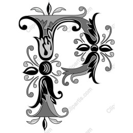 Floral Letter 'F'