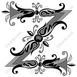 Ornate Letter Z