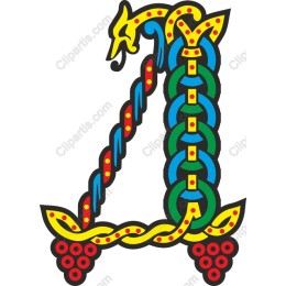 Dragon-Inspired Letter A