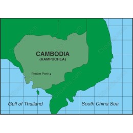 Vibrant Cambodia Maps