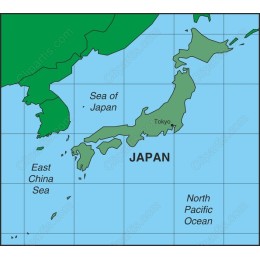 Japan Map - Customizable