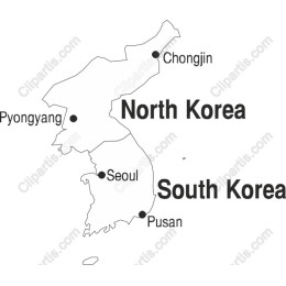 Korean Peninsula Map