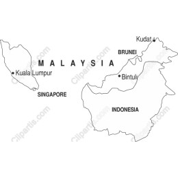 Southeast Asia Map: Malaysia and Neighbors