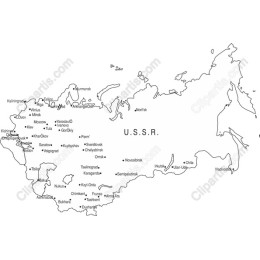 Vintage U.S.S.R. Map