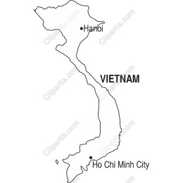 Vietnam Minimalist Map