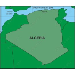 Algeria Map Graphics