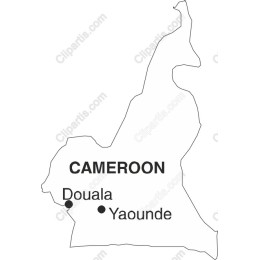 Cameroon Map - Douala & Yaounde Locationss