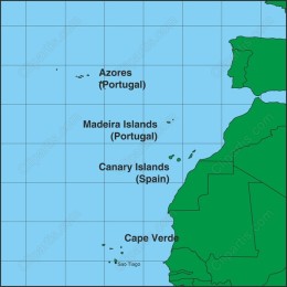 Atlantic Islands Map