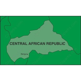 Central African Republic Map