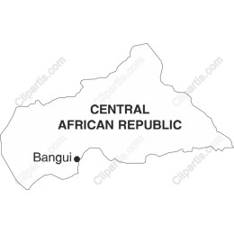Central African Republic Map