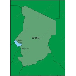 Chad Geographical Map