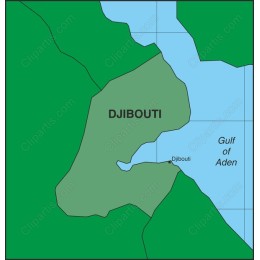 Djibouti Map - Educational & Resource