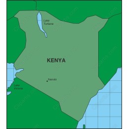 Kenya Geographical Map
