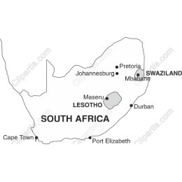 South Africa Map - Detailed