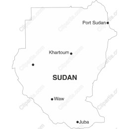 Sudan Map - Minimalist