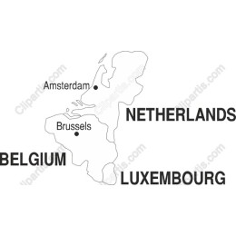 Dutch-Belgian Luxembourg Map