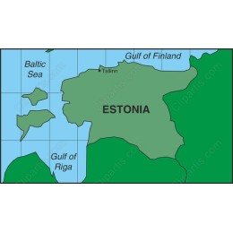 Estonia Geographical Map