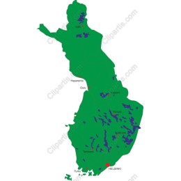 Finland Map - Lush Landscape