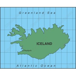 Iceland Map - High-Quality