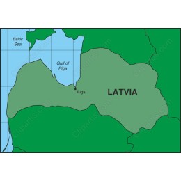 Latvia Geographical Map