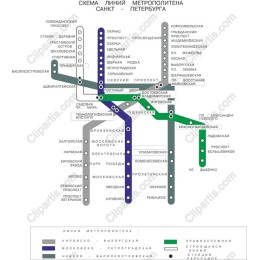 Saint Petersburg Metro Map