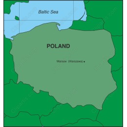 Poland Map - Scalable
