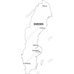 Map of Sweden