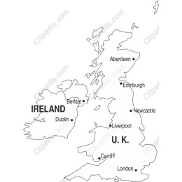 U.K. and Ireland Map