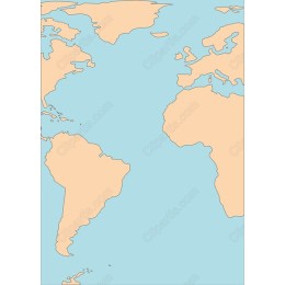 Minimalist World Map