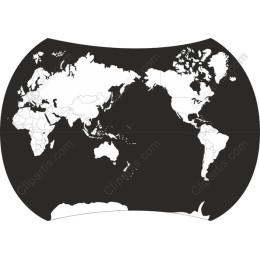 Minimalist World Map in