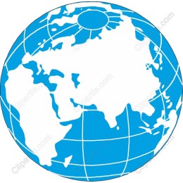 Vibrant Blue Globe
