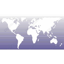 Striped World Map