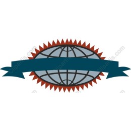 Retro Globe Emblem