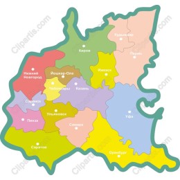 Vibrant Map of the Volga Federal District