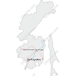 Primorsky Krai Map: Khabarovsk & Komsomolsk-on-Amur