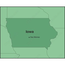 Iowa State Map