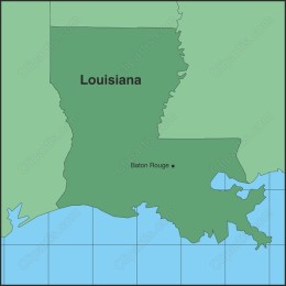 Louisiana State Map