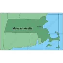 Massachusetts State Map