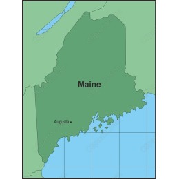 Maine State Map