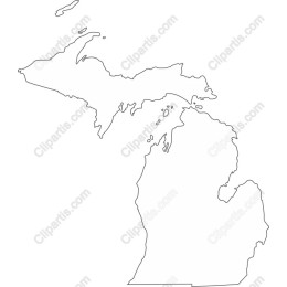 Michigan State Outline