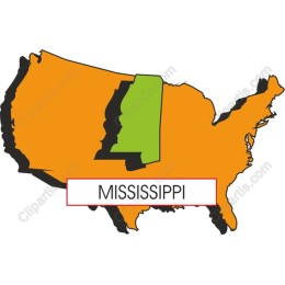 Mississippi State Map