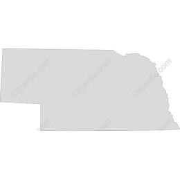 Nebraska Outline Map
