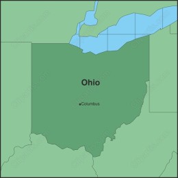 Ohio State Map - and