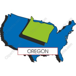 Oregon in Focus: Stylized Map