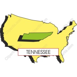 Tennessee Vivid Map