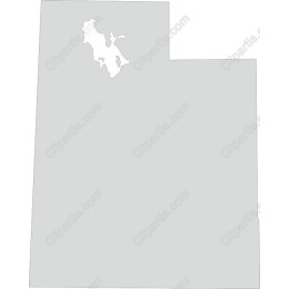 Utah State Outline Map